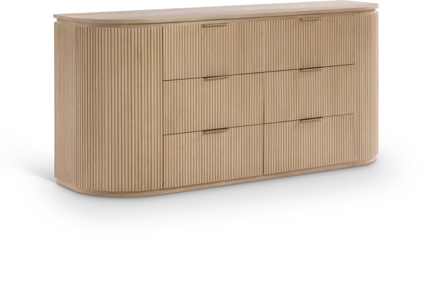 Astrid Solid Wood And Oak Veneer Dresser - Natural - 818-D-NATURAL_1