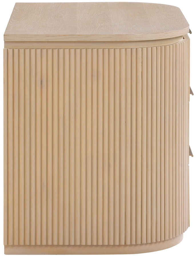Astrid Solid Wood And Oak Veneer Nightstand - Natural - 818-NS-NATURAL_4