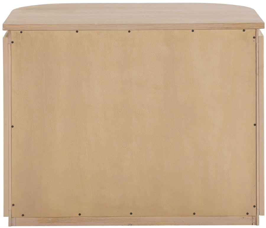 Astrid Solid Wood And Oak Veneer Nightstand - Natural - 818-NS-NATURAL_5