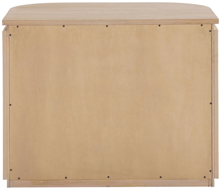 Astrid Solid Wood And Oak Veneer Nightstand - Natural - 818-NS-NATURAL_5