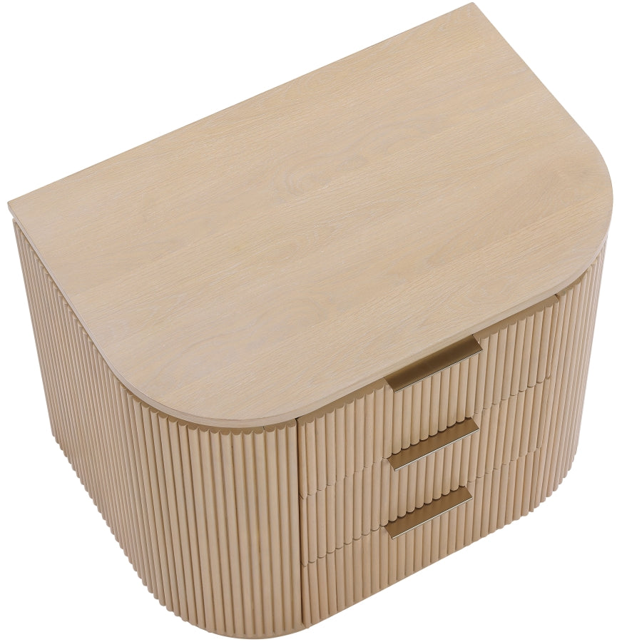 Astrid Solid Wood And Oak Veneer Nightstand - Natural - 818-NS-NATURAL_7