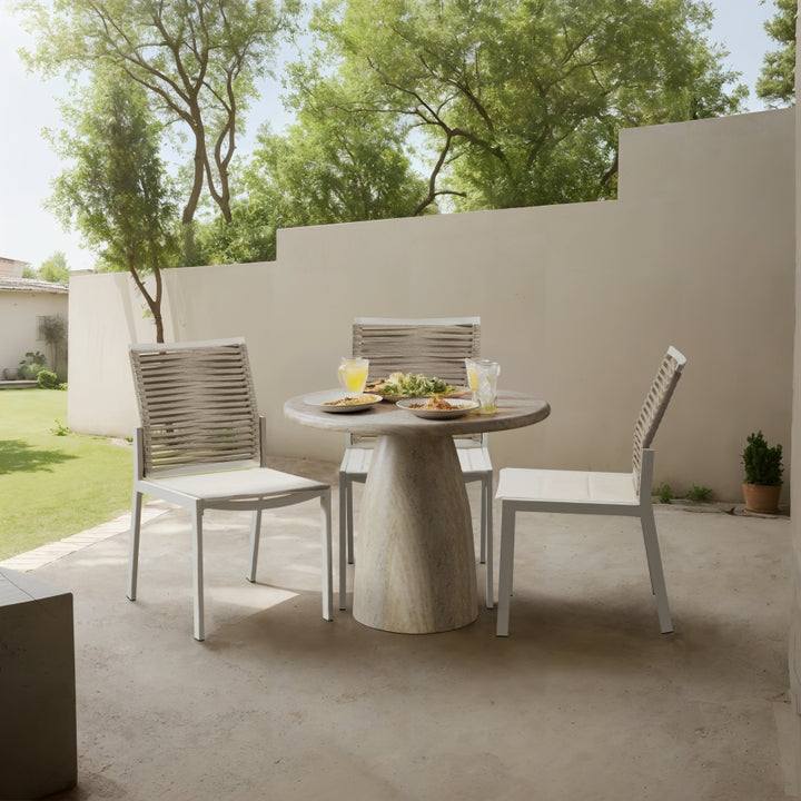 Cosenza Travertine Finish Indoor / Outdoor Concrete Dining Table - Travertine - 700Travertine-T-TRAVERTINE_2