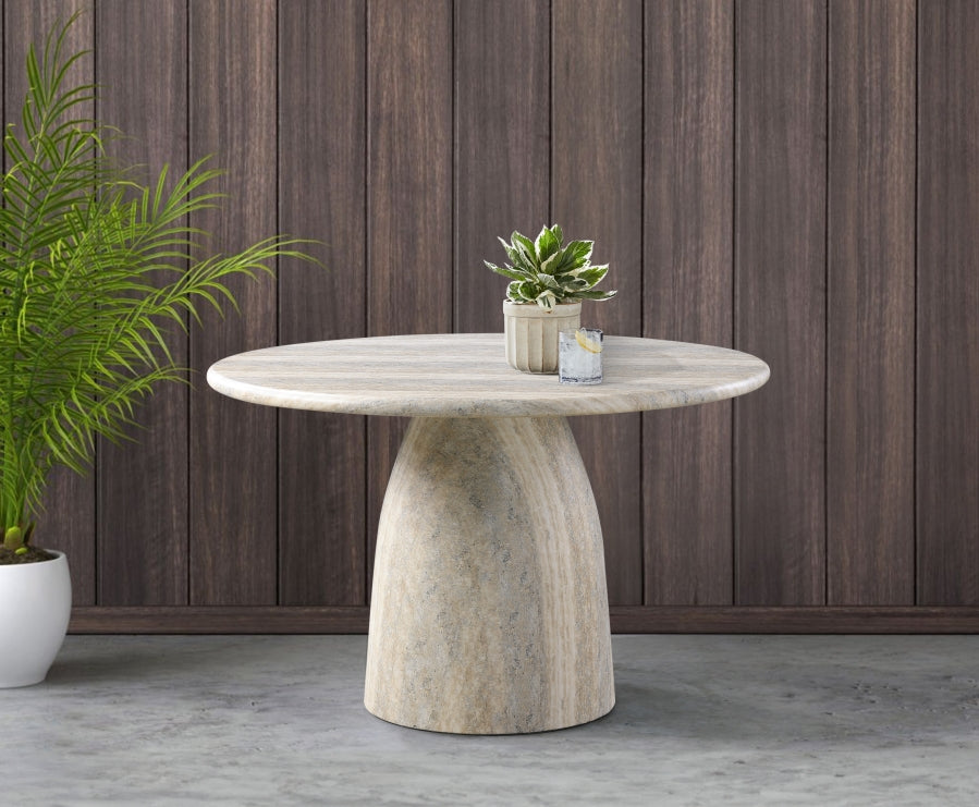 Cosenza Travertine Finish Indoor / Outdoor Concrete Dining Table - Travertine - 701Travertine-T-TRAVERTINE_3