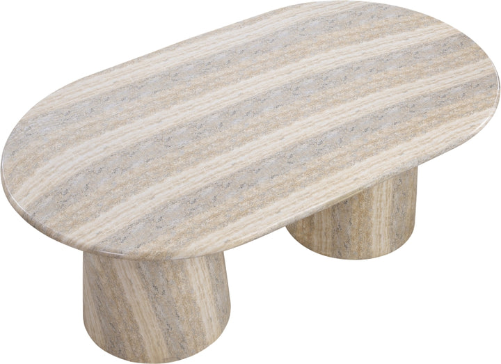 Cosenza Travertine Finish Indoor / Outdoor Concrete Dining Table - Travertine - 702Travertine-T-TRAVERTINE_6
