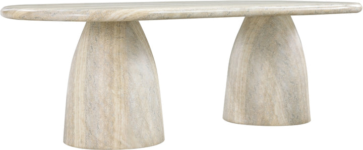 Cosenza Travertine Finish Indoor / Outdoor Concrete Dining Table - Travertine - 708Travertine-T-TRAVERTINE_4