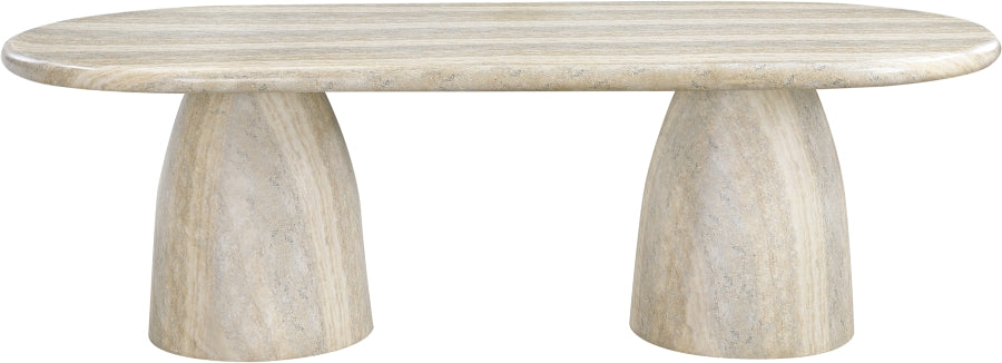 Cosenza Travertine Finish Indoor / Outdoor Concrete Dining Table - Travertine - 708Travertine-T-TRAVERTINE_5