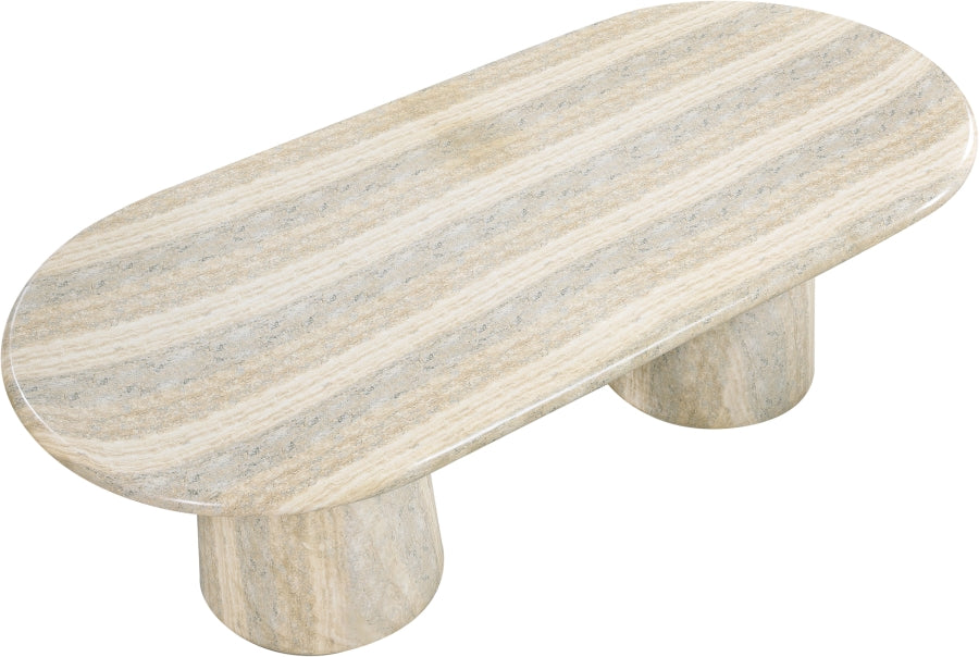 Cosenza Travertine Finish Indoor / Outdoor Concrete Dining Table - Travertine - 708Travertine-T-TRAVERTINE_6