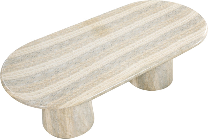 Cosenza Travertine Finish Indoor / Outdoor Concrete Dining Table - Travertine - 708Travertine-T-TRAVERTINE_6