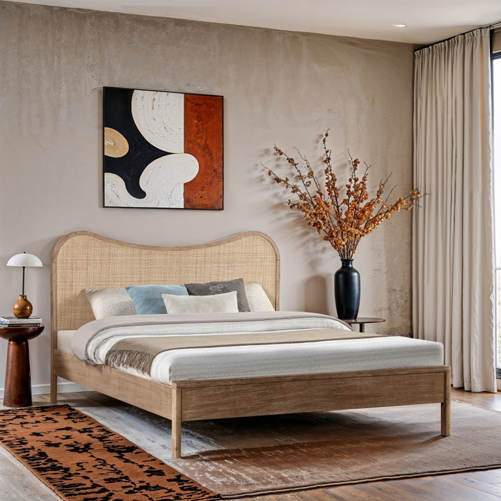 Windsor Solid Wood Bed - Natural - M66072-Bed-NATURAL_2