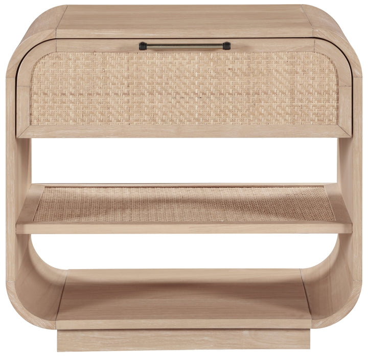 Windsor 28.5" Natural Cane And Solid Wood Nightstand - Natural - M66072-NS-NATURAL_3
