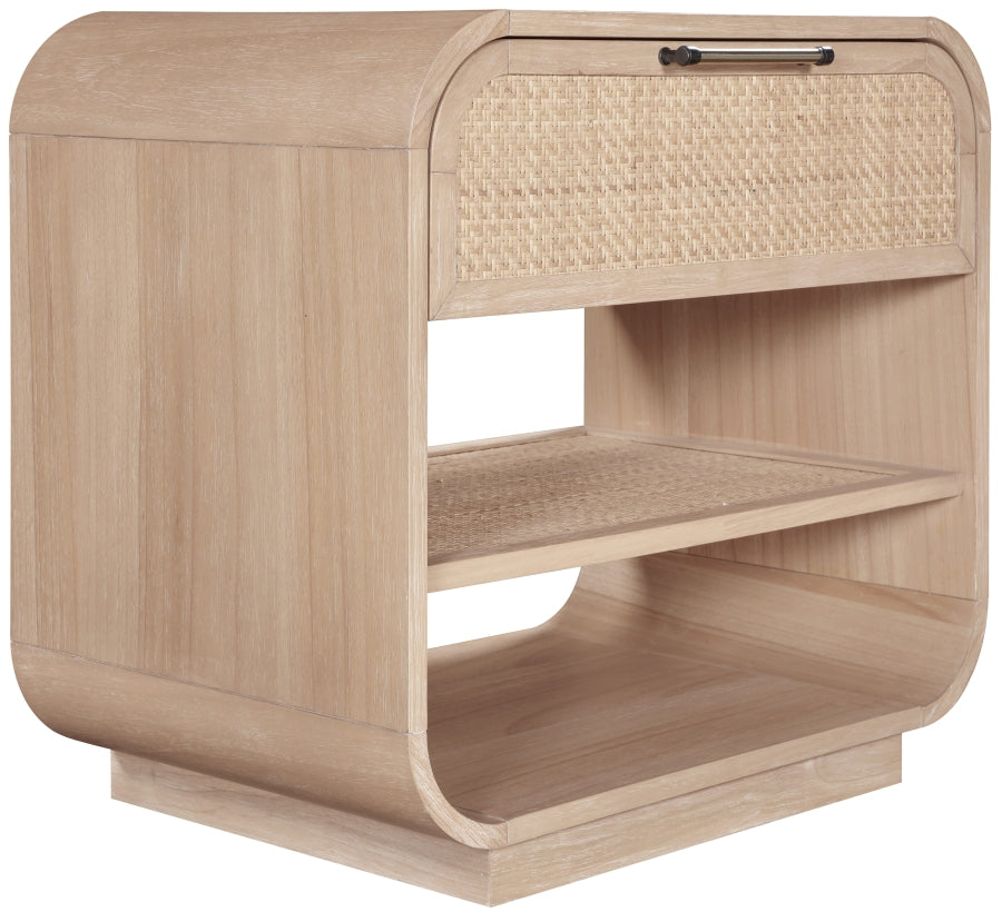 Windsor 28.5" Natural Cane And Solid Wood Nightstand - Natural - M66072-NS-NATURAL_7