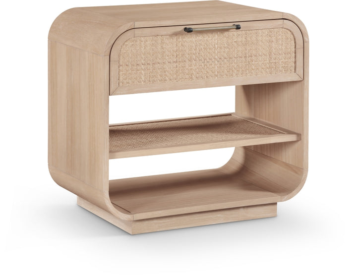Windsor 28.5" Natural Cane And Solid Wood Nightstand - Natural - M66072-NS-NATURAL_1