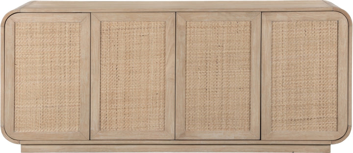 Windsor Solid Wood And Natural Cane Sideboard / Buffet - Natural - M77075-NATURAL_3