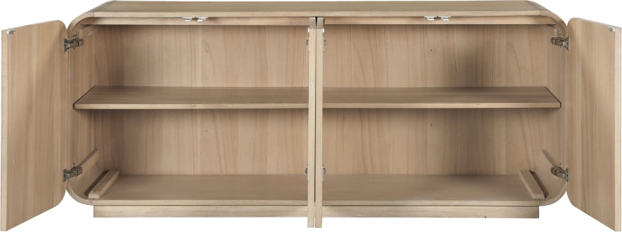Windsor Solid Wood And Natural Cane Sideboard / Buffet - Natural - M77075-NATURAL_6