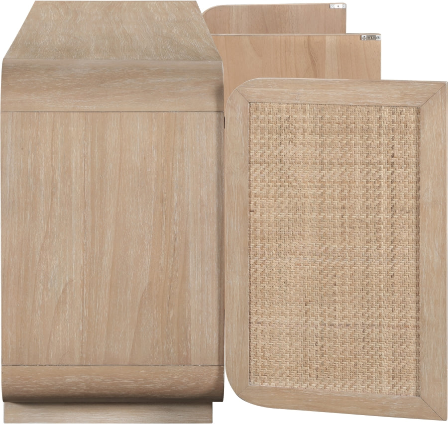 Windsor Solid Wood And Natural Cane Sideboard / Buffet - Natural - M77075-NATURAL_7