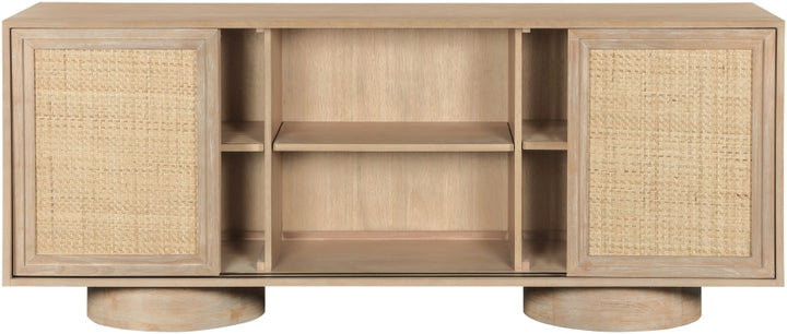 Windsor Solid Wood And Natural Cane Sideboard / Buffet - Natural - M77078-NATURAL_4