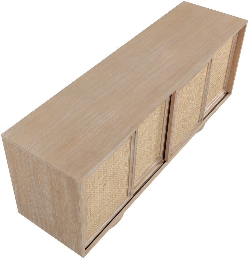 Windsor Solid Wood And Natural Cane Sideboard / Buffet - Natural - M77078-NATURAL_5