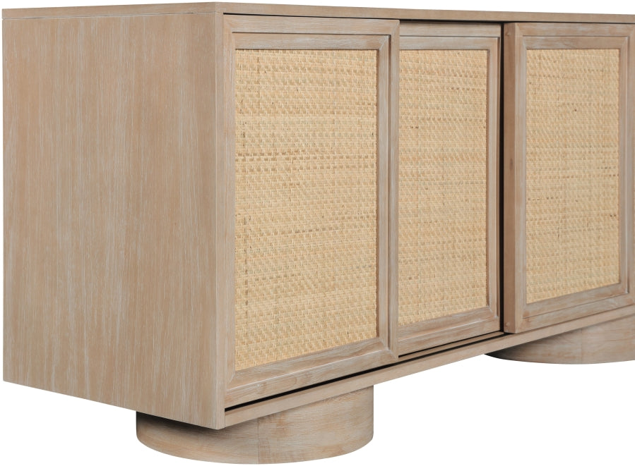 Windsor Solid Wood And Natural Cane Sideboard / Buffet - Natural - M77078-NATURAL_7