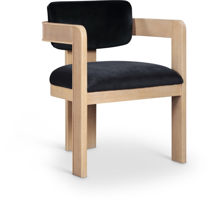 Sacha Velvet Upholstered Dining Chair - Black - 11094-C-BLACK_2