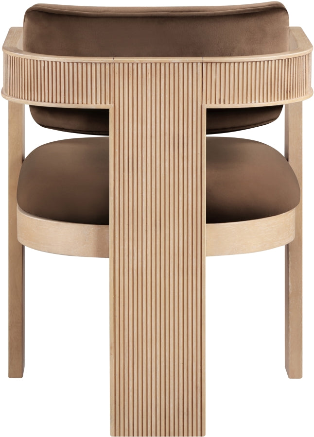 Sacha Velvet Upholstered Dining Chair - Brown - 11094-C-BROWN_6