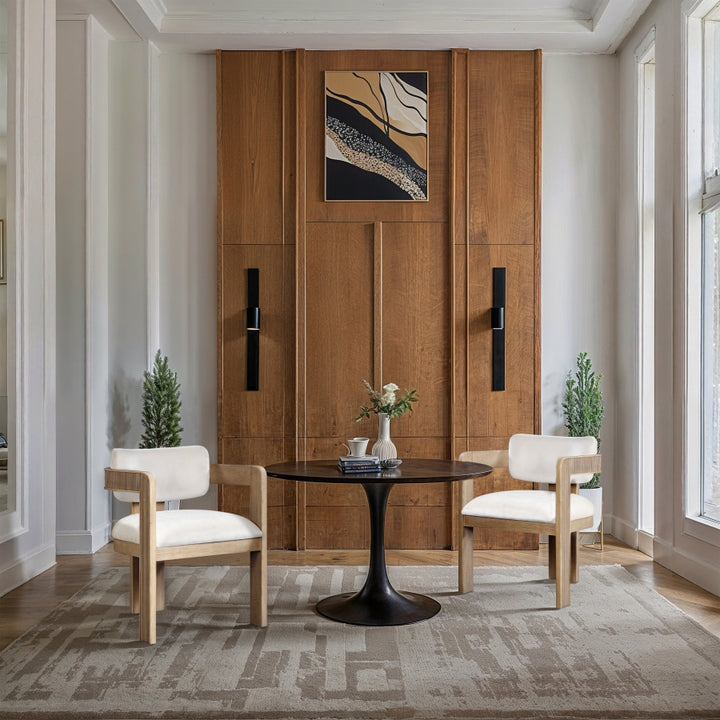 Sacha Velvet Upholstered Dining Chair - Cream - 11094-C-CREAM_3