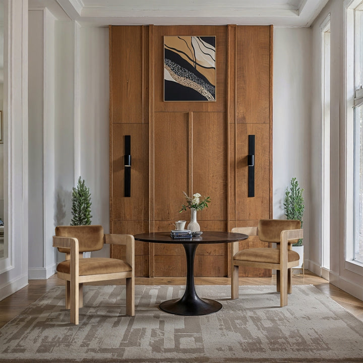 Sacha Velvet Upholstered Dining Chair - Saddle - 11094-C-SADDLE_3