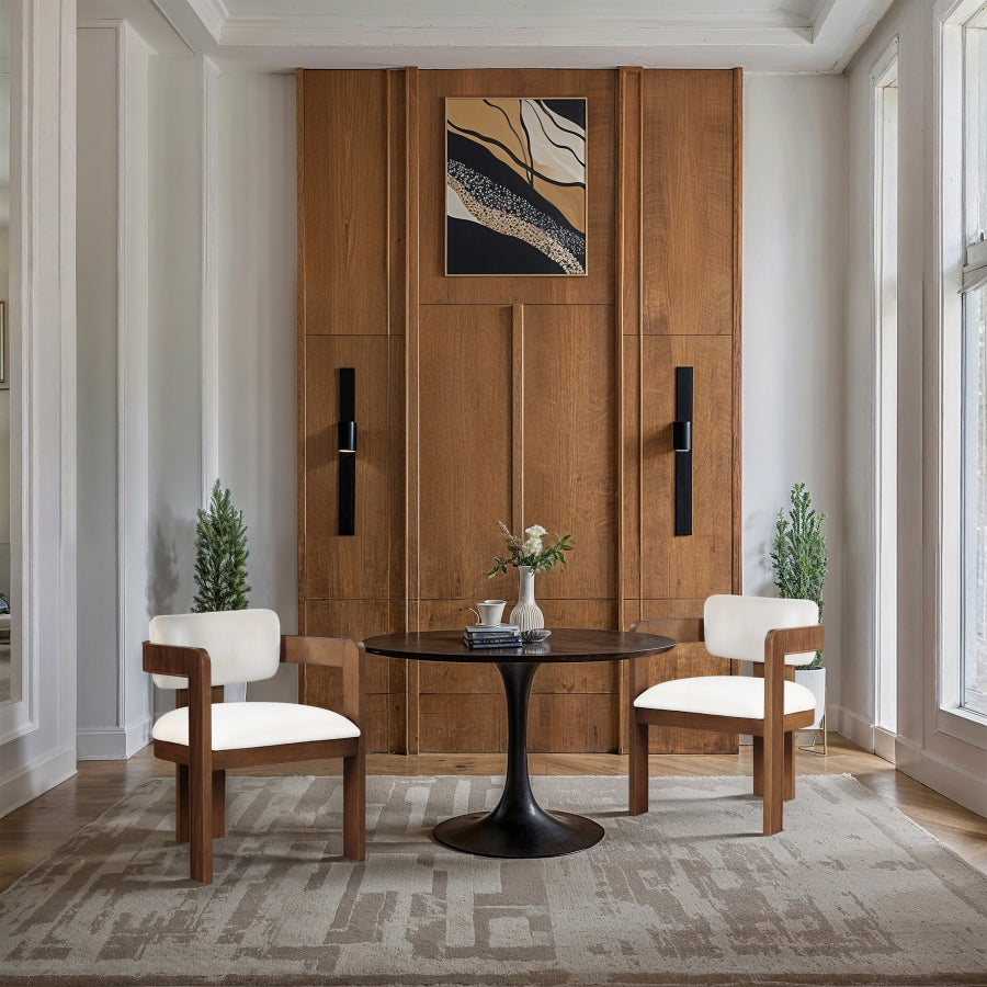 Sacha Velvet Upholstered Dining Chair - Cream - 11096-C-CREAM_3