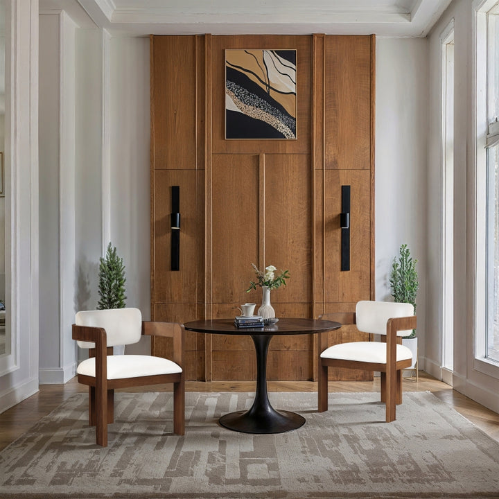 Sacha Velvet Upholstered Dining Chair - Cream - 11096-C-CREAM_3