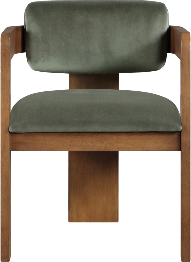 Sacha Velvet Upholstered Dining Chair - Green - 11096-C-GREEN_4