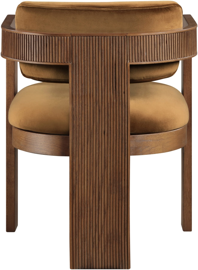 Sacha Velvet Upholstered Dining Chair - Saddle - 11096-C-SADDLE_6