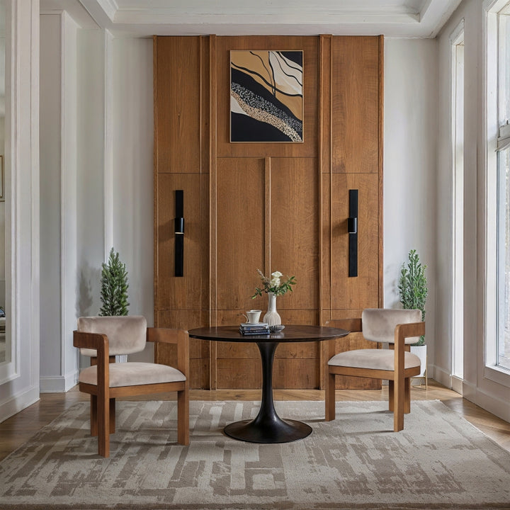 Sacha Velvet Upholstered Dining Chair - Taupe - 11096-C-TAUPE_3