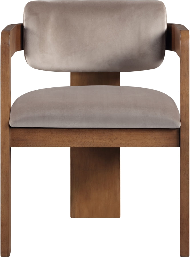 Sacha Velvet Upholstered Dining Chair - Taupe - 11096-C-TAUPE_4
