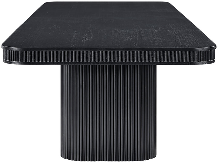 Mohari 112" Solid Wood And Oak Veneer Dining Table - Black - 747-T-BLACK_3