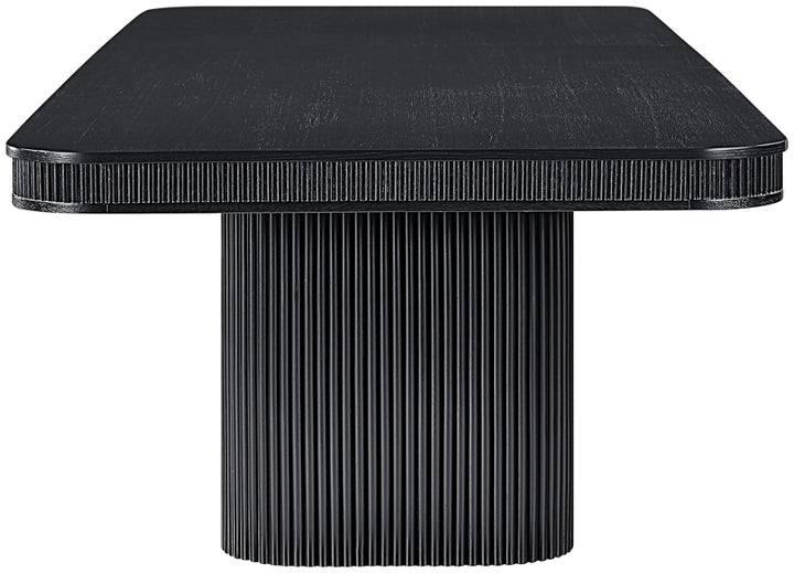 Mohari 112" Solid Wood And Oak Veneer Dining Table - Black - 747-T-BLACK_4