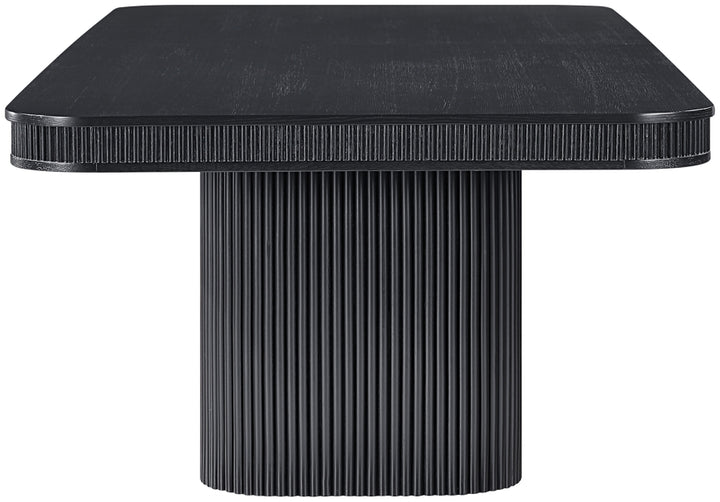 Mohari 112" Solid Wood And Oak Veneer Dining Table - Black - 747-T-BLACK_5