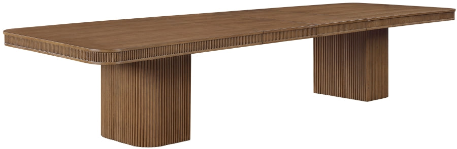Mohari 112" Solid Wood And Oak Veneer Dining Table - Brown - 747-T-BROWN_6
