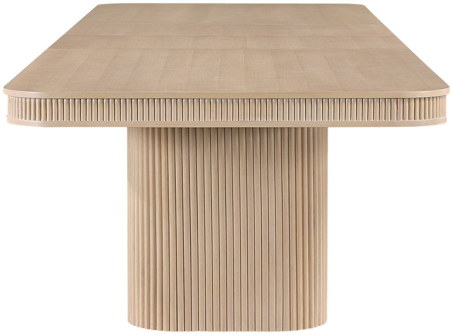 Mohari 112" Solid Wood And Oak Veneer Dining Table - Natural - 747-T-NATURAL_3