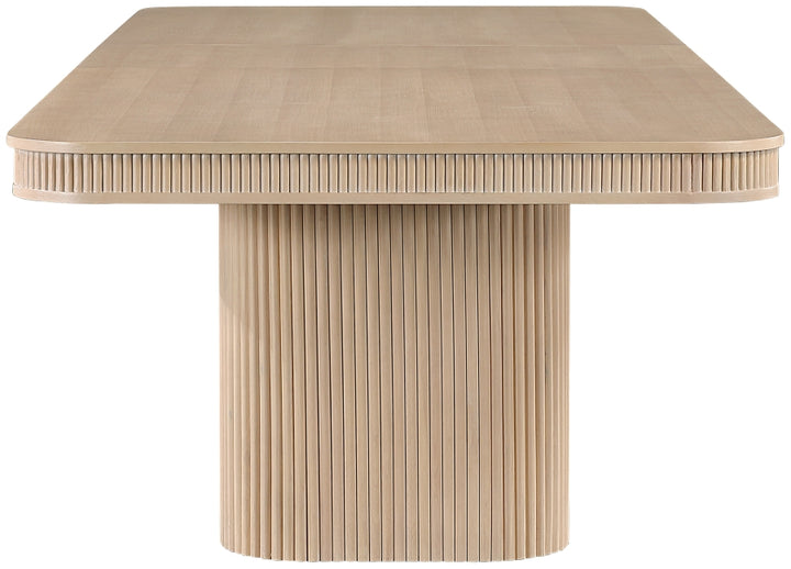 Mohari 112" Solid Wood And Oak Veneer Dining Table - Natural - 747-T-NATURAL_4