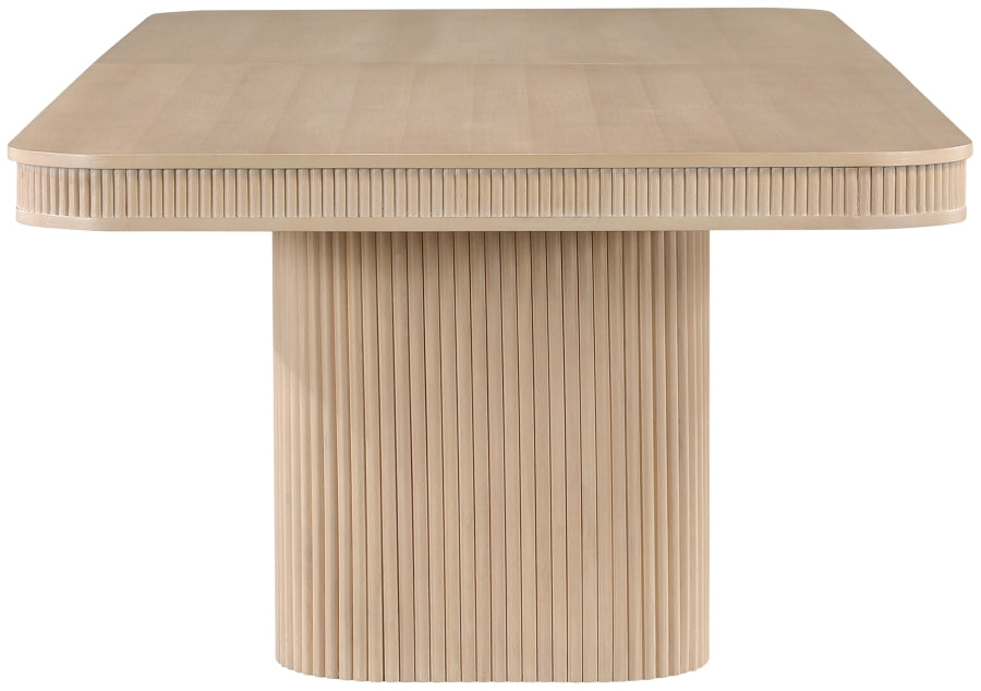 Mohari 112" Solid Wood And Oak Veneer Dining Table - Natural - 747-T-NATURAL_5