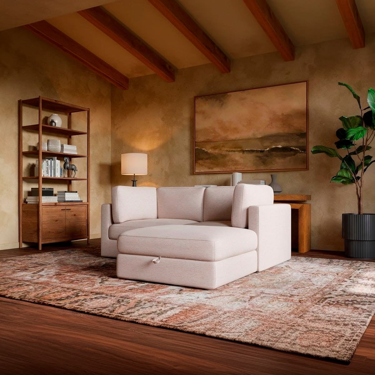 Haven 2-pc Modular Sofa W/Ottoman