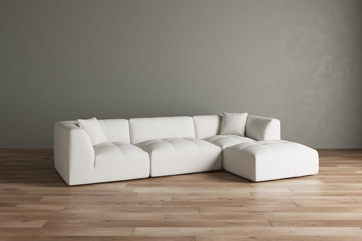 Moda 3-pc Modular Sofa W/Ottoman