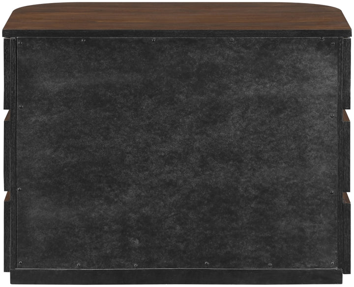 Annalise Solid Wood Nightstand - Brown - MERID-859-NS-BROWN_4