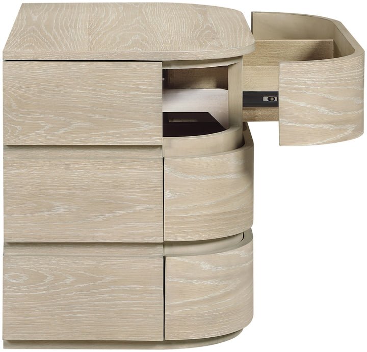 Annalise Solid Wood Nightstand - Natural - MERID-859-NS-NATURAL_7
