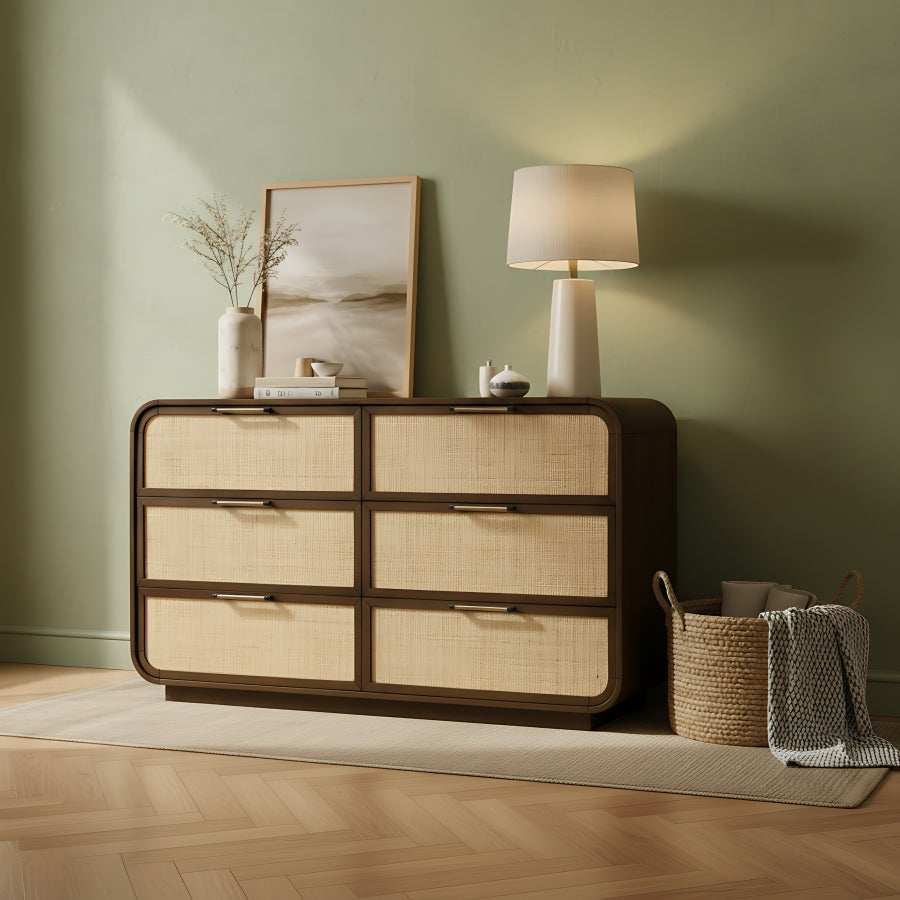 Windsor Solid Wood Dresser - Brown - 66072-D-BROWN_2