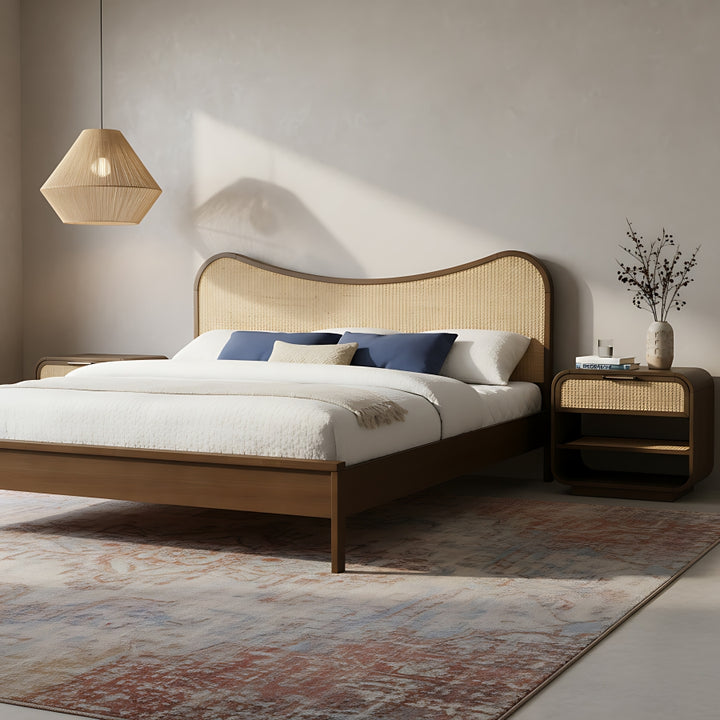 Windsor Solid Wood Bed - Brown - M66072-Bed-BROWN_2