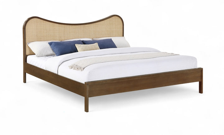 Windsor Solid Wood Bed - Brown - M66072-Bed-BROWN_1