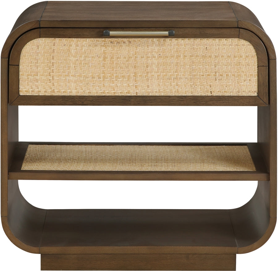 Windsor 28.5" Natural Cane And Solid Wood Nightstand - Brown - M66072-NS-BROWN_3