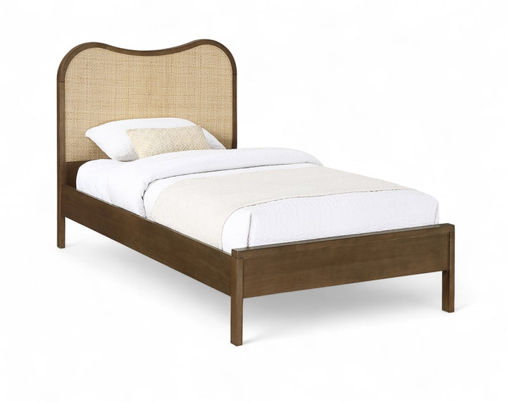 Windsor Natural Cane And Solid Wood Twin Bed - Brown - M66072-T-BROWN_1