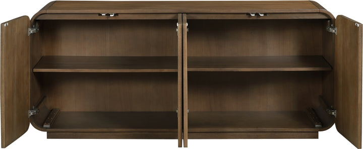 Windsor Solid Wood And Natural Cane Sideboard / Buffet - Brown - M77075-BROWN_4