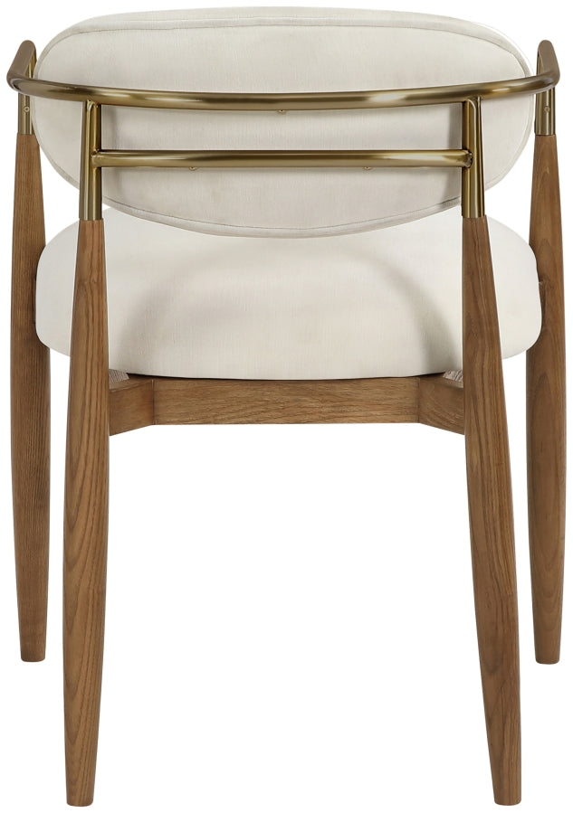 Riccio Performance Fabric Upholstered Dining Arm Chair - Beige - 11023-AC-BEIGE_6